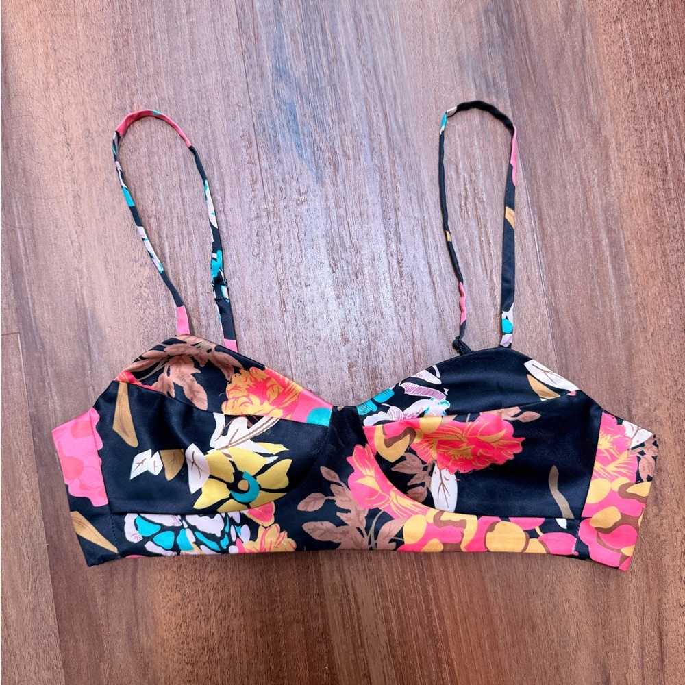 Mare Mare x Anthropologie Floral Print Bralette Top